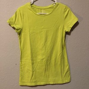 Lime green plain simple soft tshirt